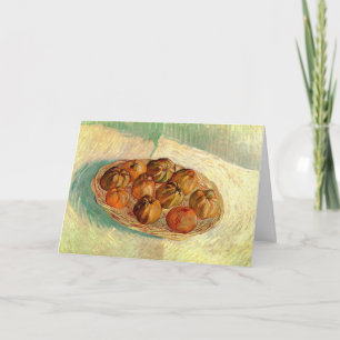 Korb mit Äpfeln für Pissarro von Vincent van Gogh Karte