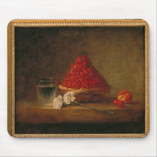 Korb mit Walderdbeeren, c.1761 Mousepad
