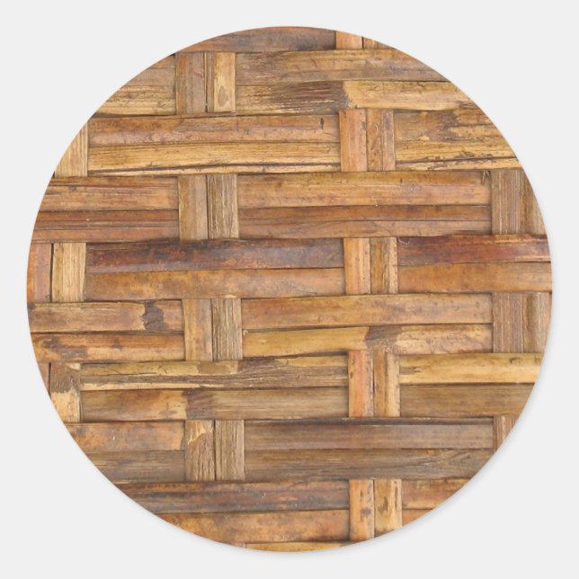 Korb Runder Aufkleber (Vorderseite)