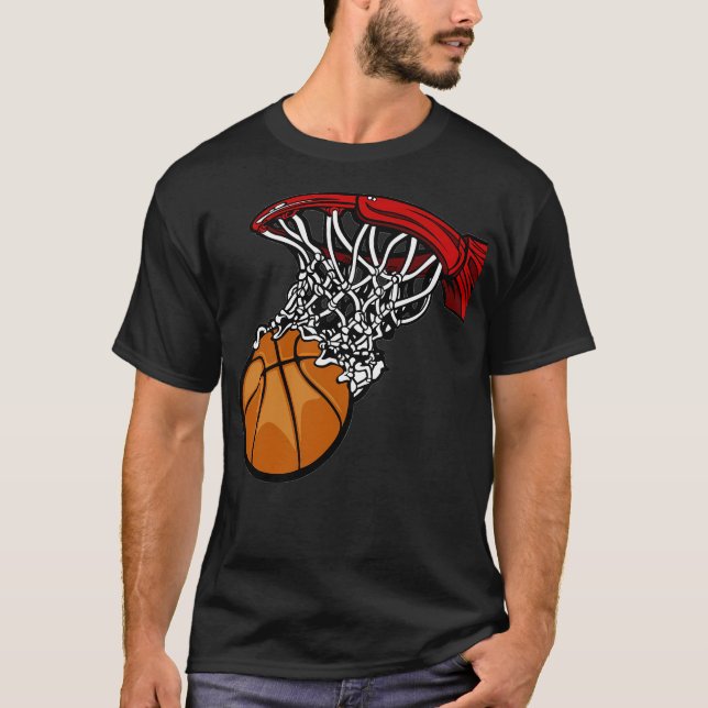 Korb und Ball T-Shirt (Vorderseite)