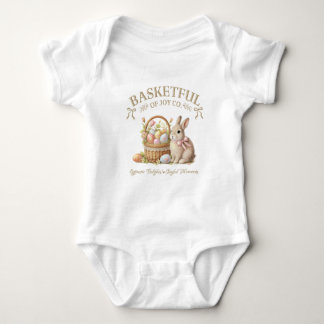 Korb voller Freude Osterhase mit Eiern – Vintage Baby Strampler
