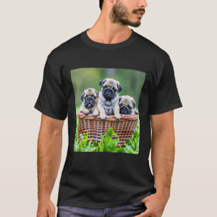 KORB VOLLER MOPSE SÜßESTE WELPEN DER WELT WERBUNG T-Shirt