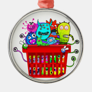 Korb vom entzückenden Deplorables Deplorables Silbernes Ornament