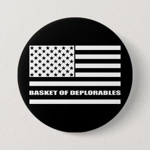 Korb von Deplorables amerikanischer Flagge Button