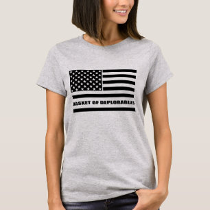 Korb von Deplorables amerikanischer Flagge T-Shirt