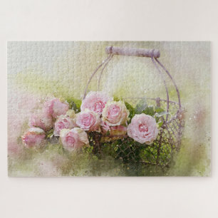 Körbe mit rosa Rosen