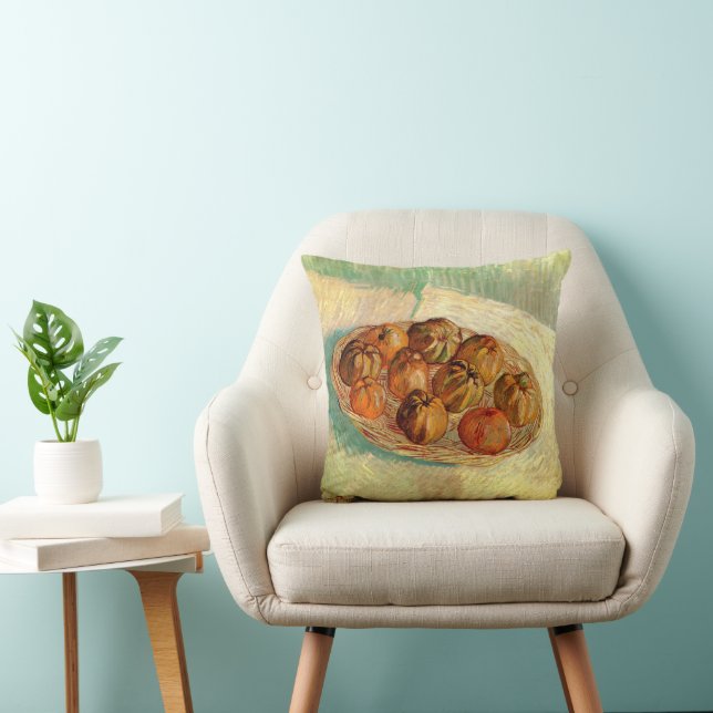 Körbe von Äpfeln nach Pissarro von Vincent van Gog Kissen (Stuhl )