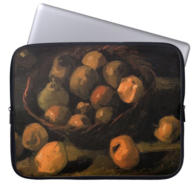 Körbe von Äpfeln von Vincent van Gogh. Laptopschutzhülle (Vorderseite)