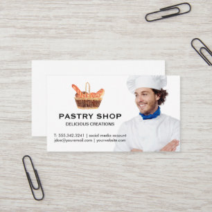 Körbe von Baguettes KOCH Visitenkarte