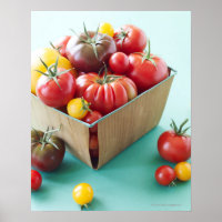 Körbe von Heirloom Tomaten