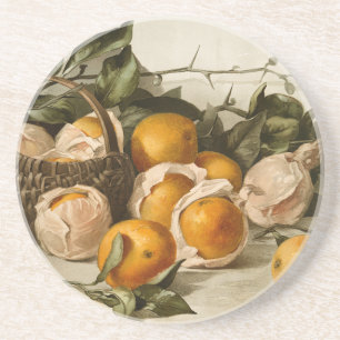 Körbe von Orangen Untersetzer