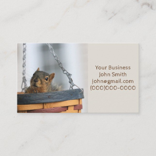 Korbfall Visitenkarte (Vorderseite)