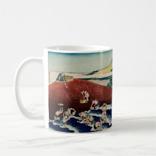 Korbfischerei am Kinu-Fluss von Hokusai Kaffeetasse