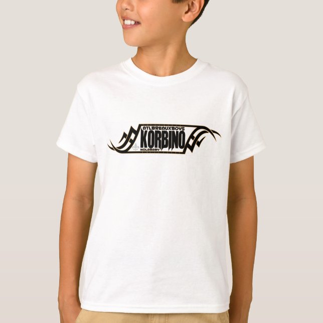 Korbino Weiß auf Weiß T-Shirt (Vorderseite)