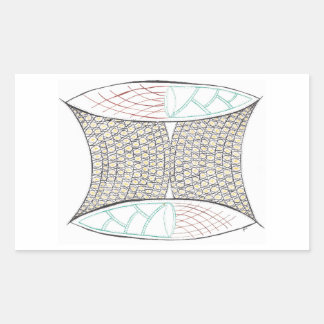 Korbkleber Rechteckiger Aufkleber