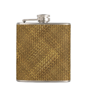 Korbstruktur Flachmann