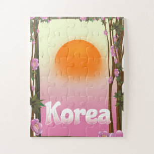 Korea Blume Reiseplakat