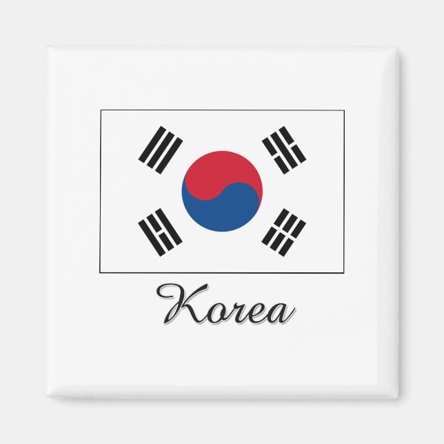 Korea Flag Design Magnet (Vorne)