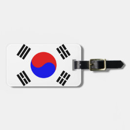 Korea-Flagge Gepäckanhänger