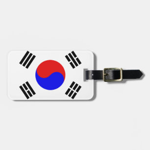 Korea-Flagge Gepäckanhänger