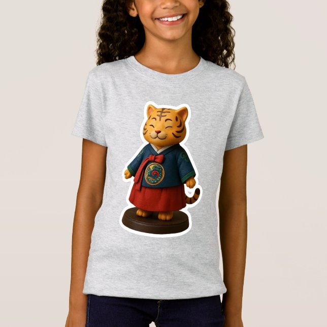 korea hanbok für Girls-T - Shirt (Vorderseite)