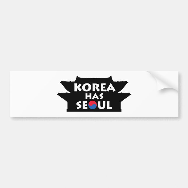 Korea hat Seoul Autoaufkleber (Vorne)