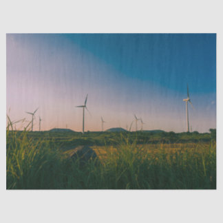 Korea Jeju Windfarm Landschaft Verpackungspapier Seidenpapier