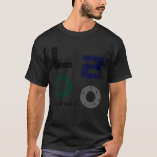 Korea K Kultur Hangul Konsonant Norwegen T-Shirt