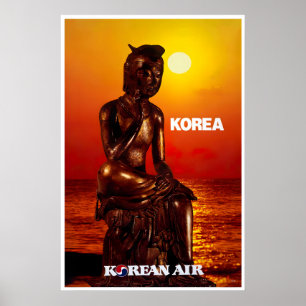 Korea-Kunstposter Koreanischer Reiseplakat Poster