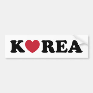 Korea Liebe Heart Autoaufkleber