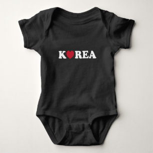 Korea Liebe Heart Baby Bodysuit Baby Strampler