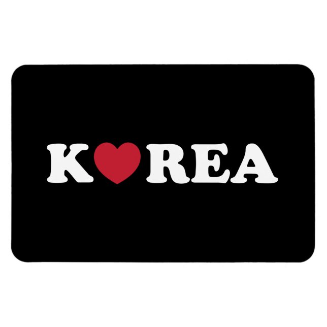 Korea Liebe Heart Magnet (Horizontal)