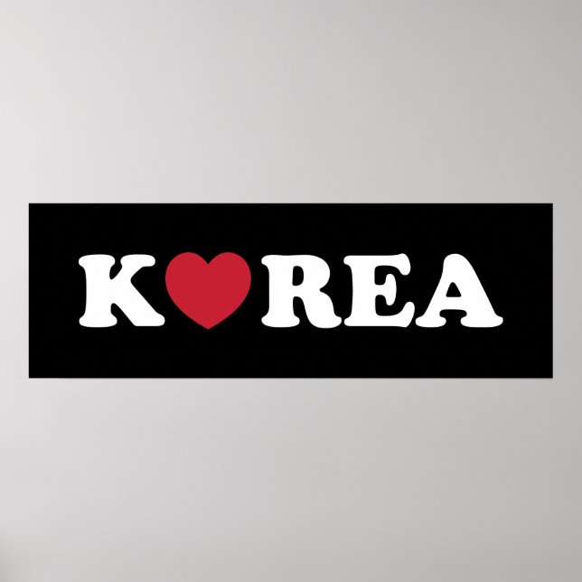 Korea Liebe Heart Poster (Vorne)
