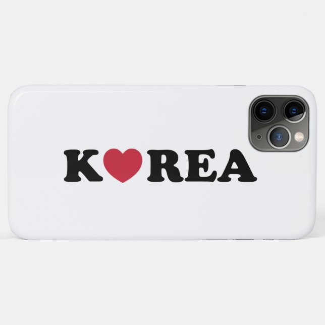 Korea Liebe Herz Case-Mate iPhone Hülle (Rückseite (Horizontal))