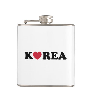 Korea Liebe Herz Flachmann