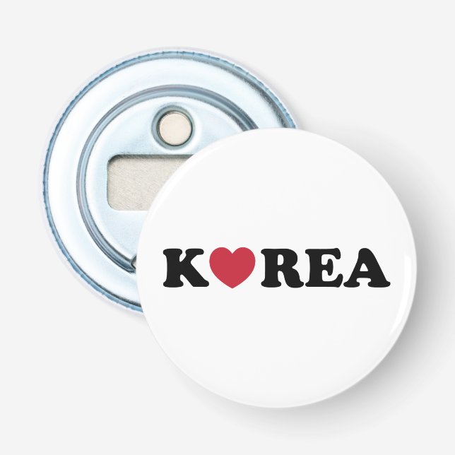 Korea Liebe Herz Flaschenöffner (Vorderseite)