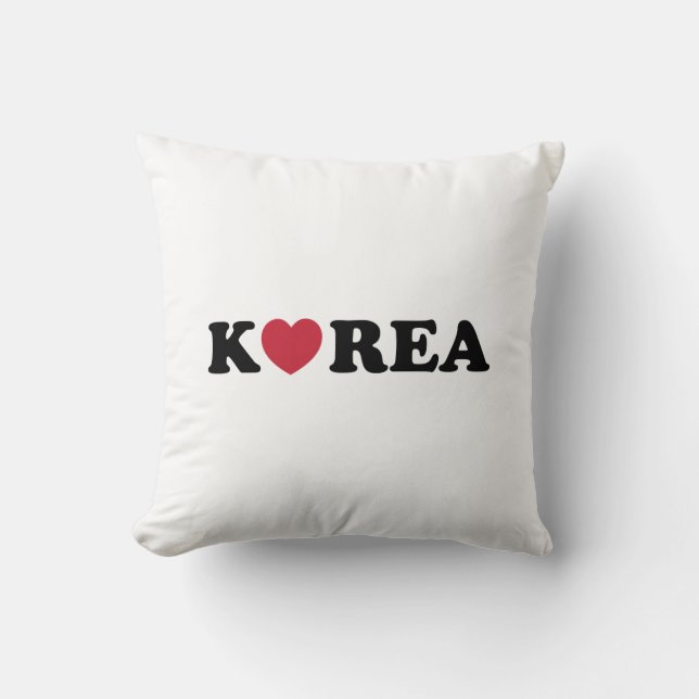 Korea Liebe Herz Kissen (Vorderseite)