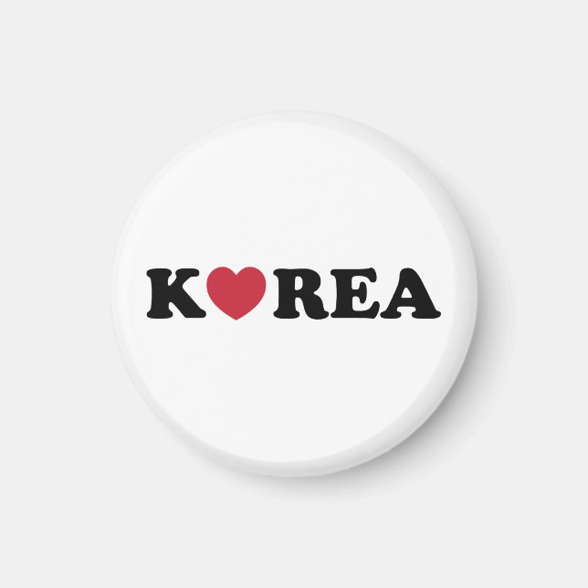 Korea Liebe Herz Magnet (Vorne)