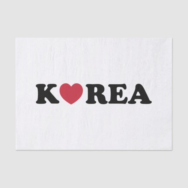 Korea Liebe Herz Seidenpapier (Vorderseite)