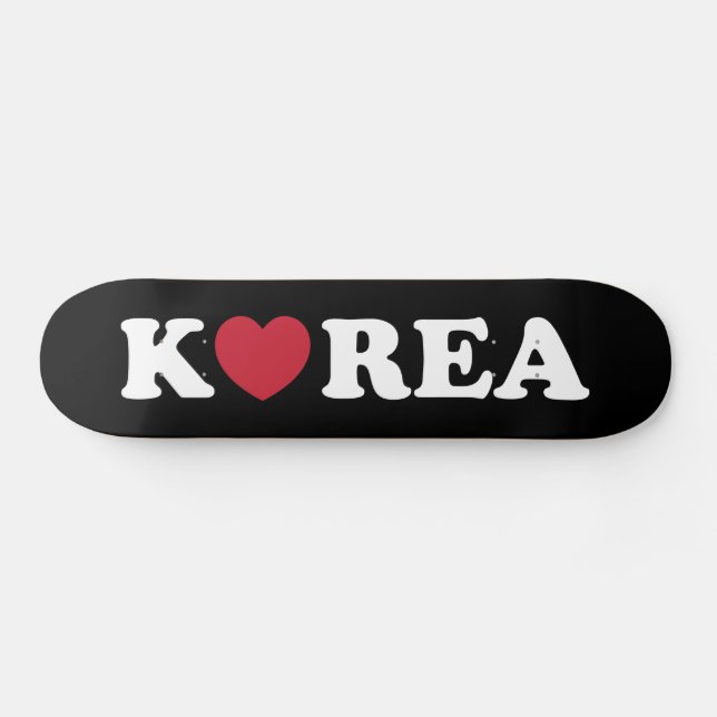 Korea Liebe Herz Skateboard (Horizontal)