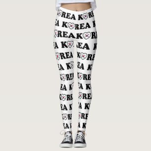 Korea Liebe Herzenflagge Leggings