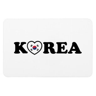 Korea Liebe Herzenflagge Magnet