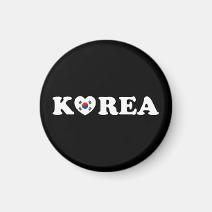 Korea Liebe Herzenflagge Magnet