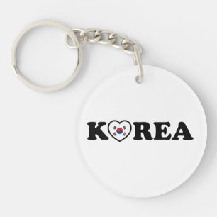 Korea Liebe Herzenflagge Schlüsselanhänger
