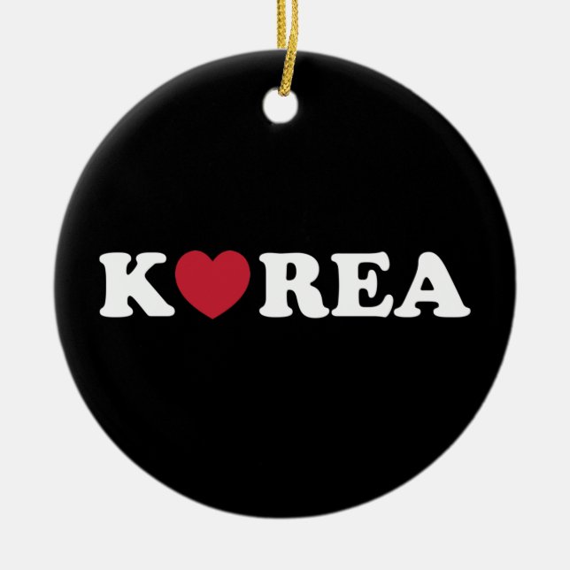 Korea Liebe Herzflasche Keramik Ornament (Vorne)