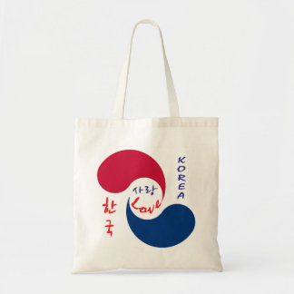 Korea-Liebe-Leinwand-Tasche Tragetasche