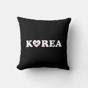 Korea Love Heart Flagge Kissen