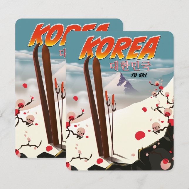 Korea muss Ski fahren (Vorne/Hinten)