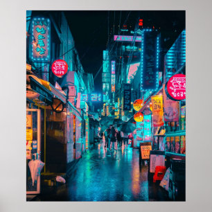 Korea Neon Poster