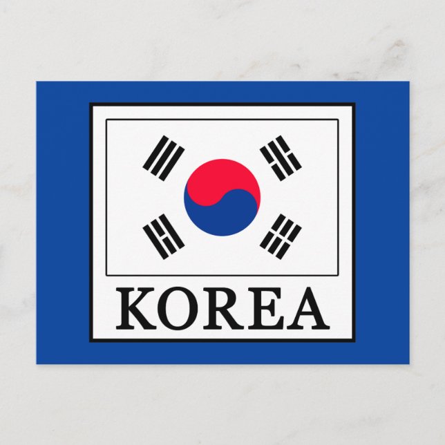 Korea Postkarte (Vorderseite)